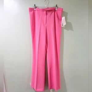 NWT IN MODE BRIGHT PINK STRETCH TROUSERS 10